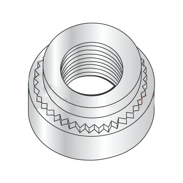 Newport Fasteners Self Clinching Lock Nut, M4-0.70, Steel, Zinc Plated, 6000 PK 356937 - main